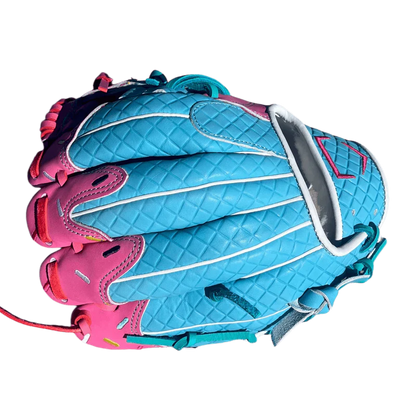 Custom Ballgloves Youth 11” Ice Cream Baseball Glove Pink Baby Blue I-Web