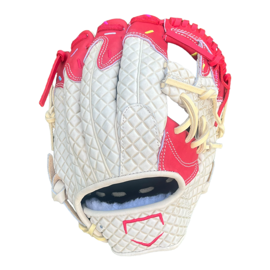 Custom Ballgloves Red Ice Cream Baseball Glove 11.5” I-Web Infield