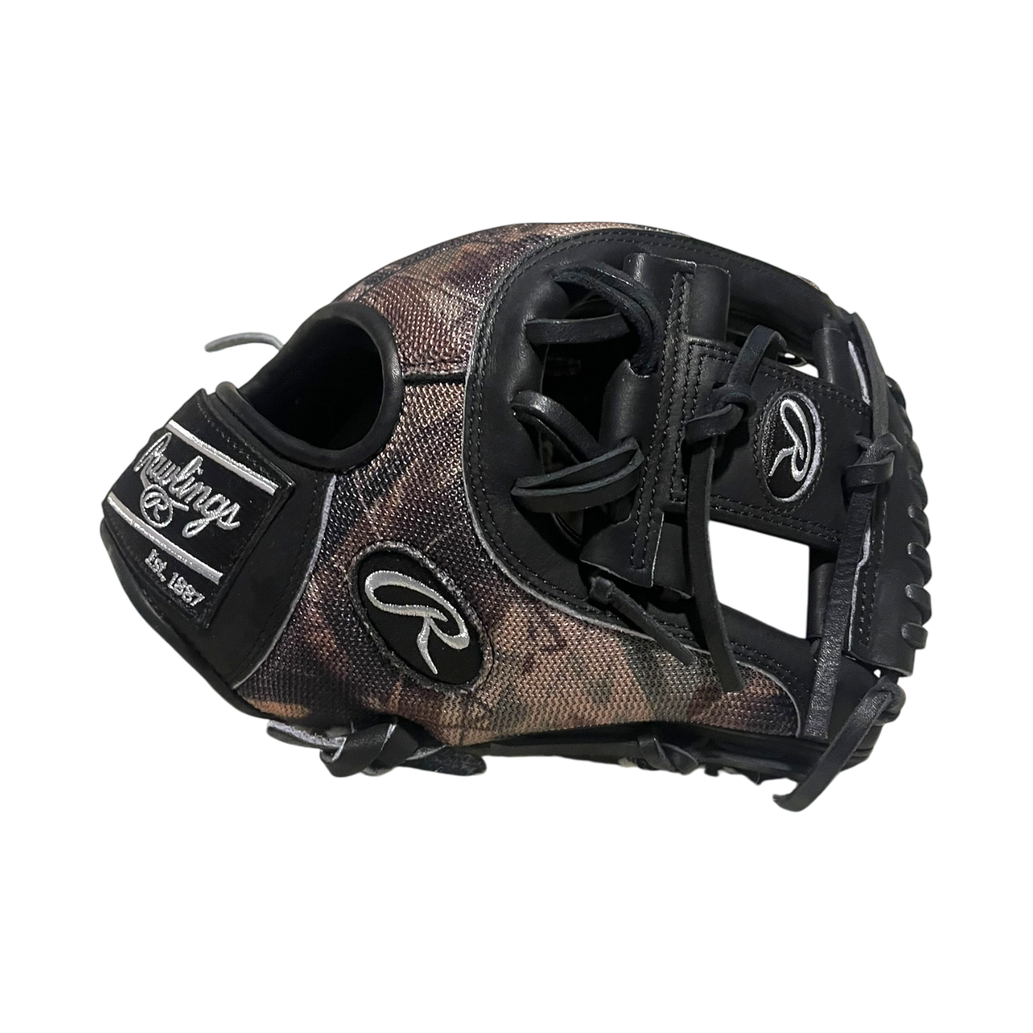 Rawlings Custom 11.50" Inch I-Web Camouflage Speed Shell Black Heart of the Hide Infield Glove