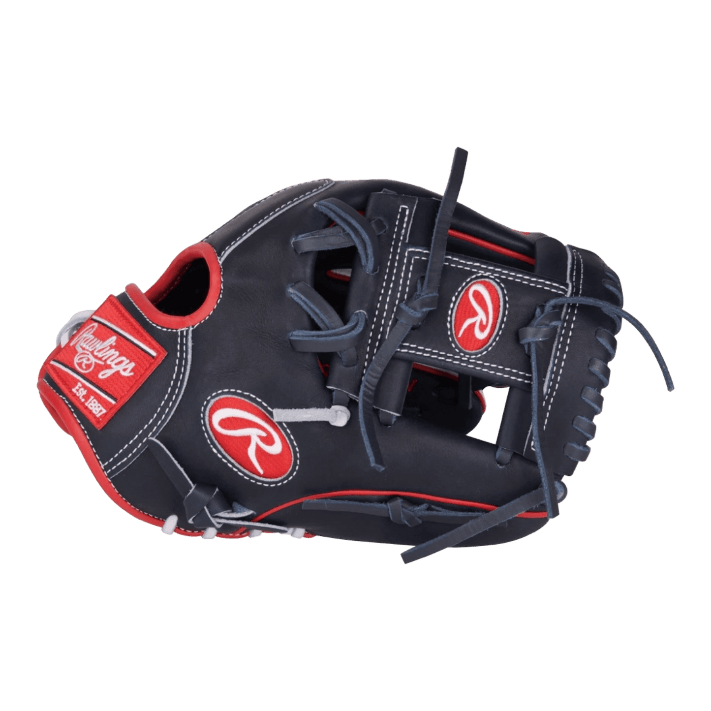 Rawlings Heart of the Hide 11.5" ContoUR I-Web Red White Blue Baseball Glove PROR204U-2N