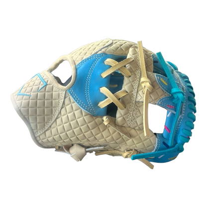 Custom Ballgloves Baby Blue Ice Cream Baseball Glove 11.5” I-Web Infield