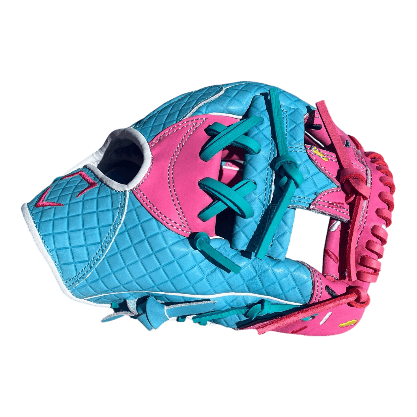 CB Youth Ice Cream Glove 11.5” I-Web Pink Cone Baby Blue Drip