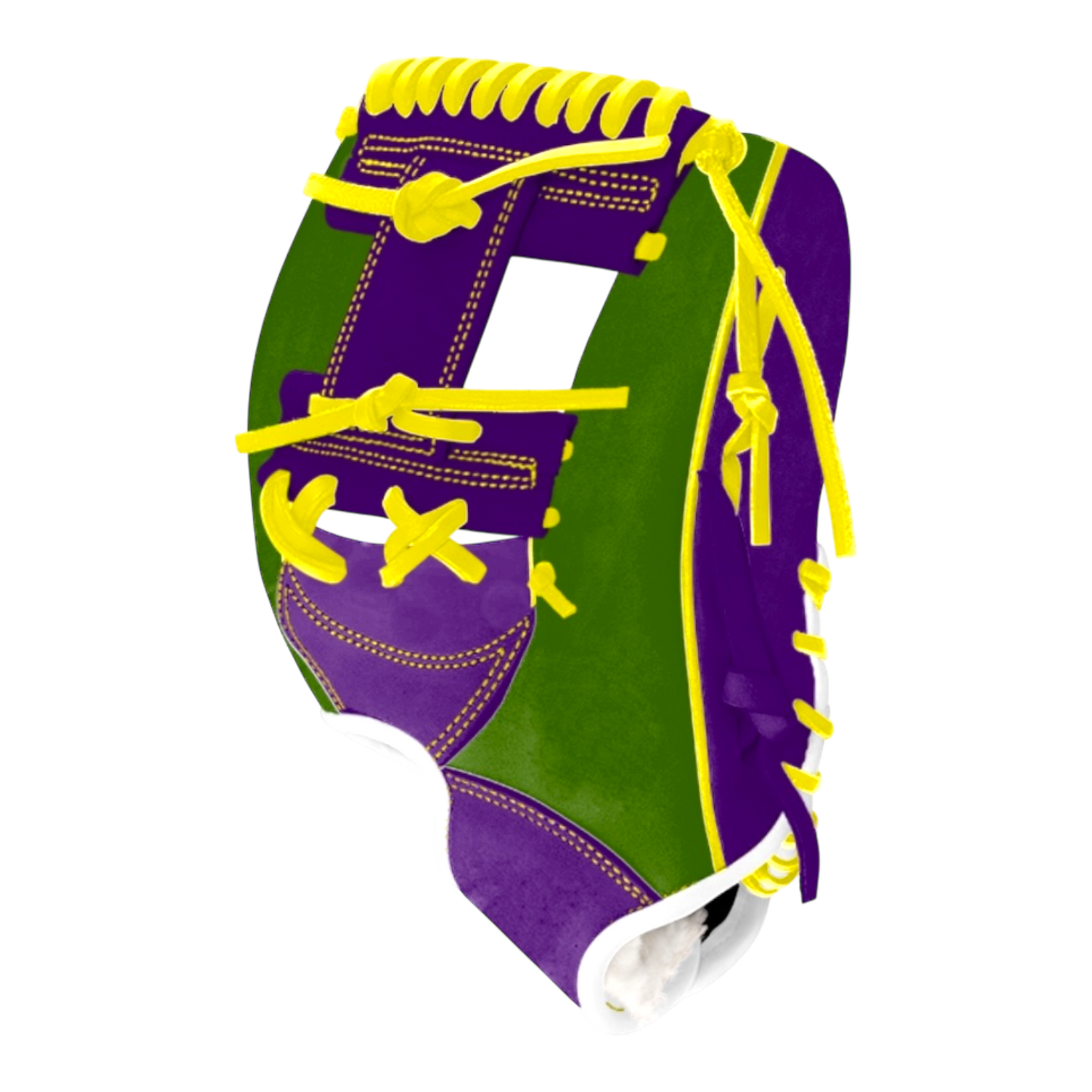 CB Mardi Gras Series Kip 11.5” I-Web Purple Green Yellow Baseball Glove