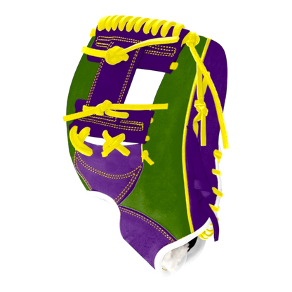 CB Mardi Gras Series Kip 11.5” I-Web Purple Green Yellow Baseball Glove