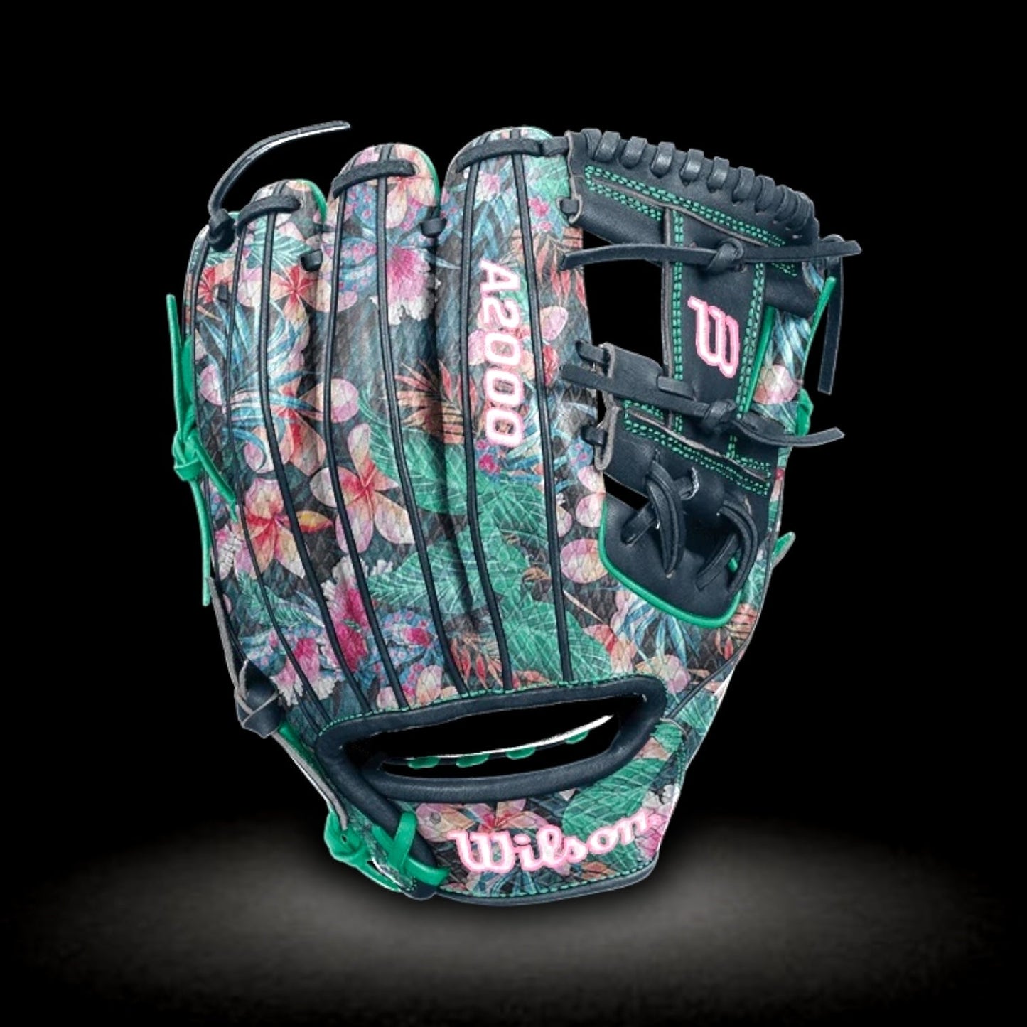 Wilson A2000 Limited Edition Floral Print Snakeskin 11.5” Navy Baseball Glove