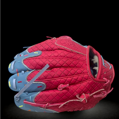 Custom Ballgloves Pink Baby Blue Ice Cream Glove 11.5” I-Web