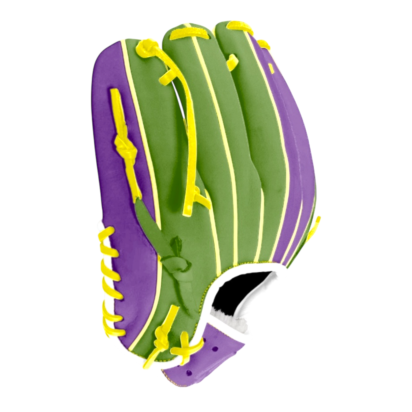 CB Mardi Gras Series Kip 11.5” I-Web Purple Green Yellow Baseball Glove