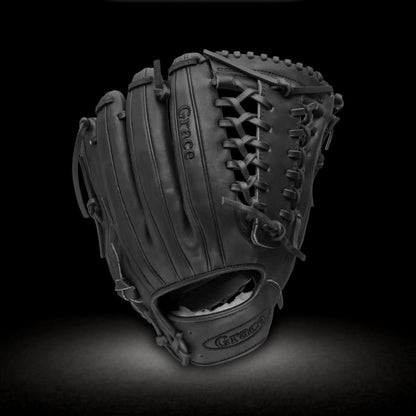 Grace Glove Co 12" In Black Fielding Pitching Modified Trapeze Web Glove