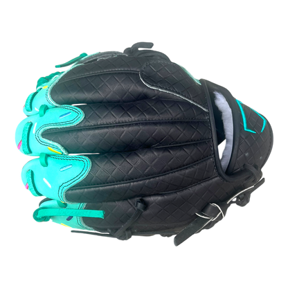 Custom Ballgloves Mint Black Ice Cream Baseball Glove 11.5” I-Web