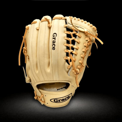 Grace Glove Co 12" In Blonde Fielding Pitching Modified Trapeze Web Glove