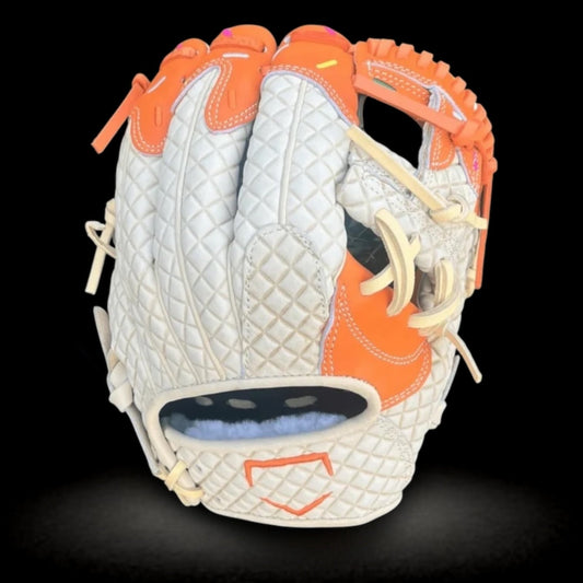 Custom Ballgloves Orange Ice Cream Baseball Glove 11.5” I-Web Infield