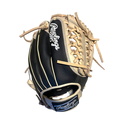 Rawlings Custom 11.50” Modified Trapeze Black Speed Shell Camel Heart of the Hide Pitcher Infield Glove