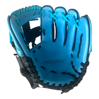 Custom Ballgloves Baby Blue Black Ice Cream Baseball Glove 11.5” I-Web