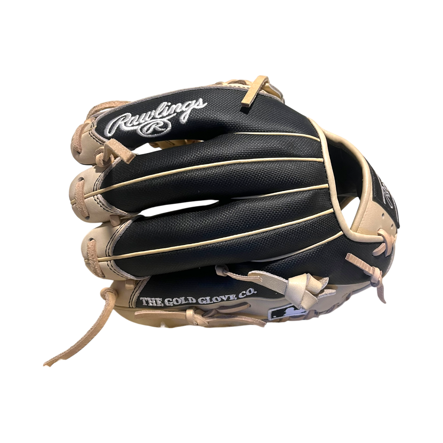 Rawlings Custom 11.50” Modified Trapeze Black Speed Shell Camel Heart of the Hide Pitcher Infield Glove