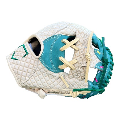 Custom Ballgloves Green Ice Cream Baseball Glove 11.5” I-Web Infield