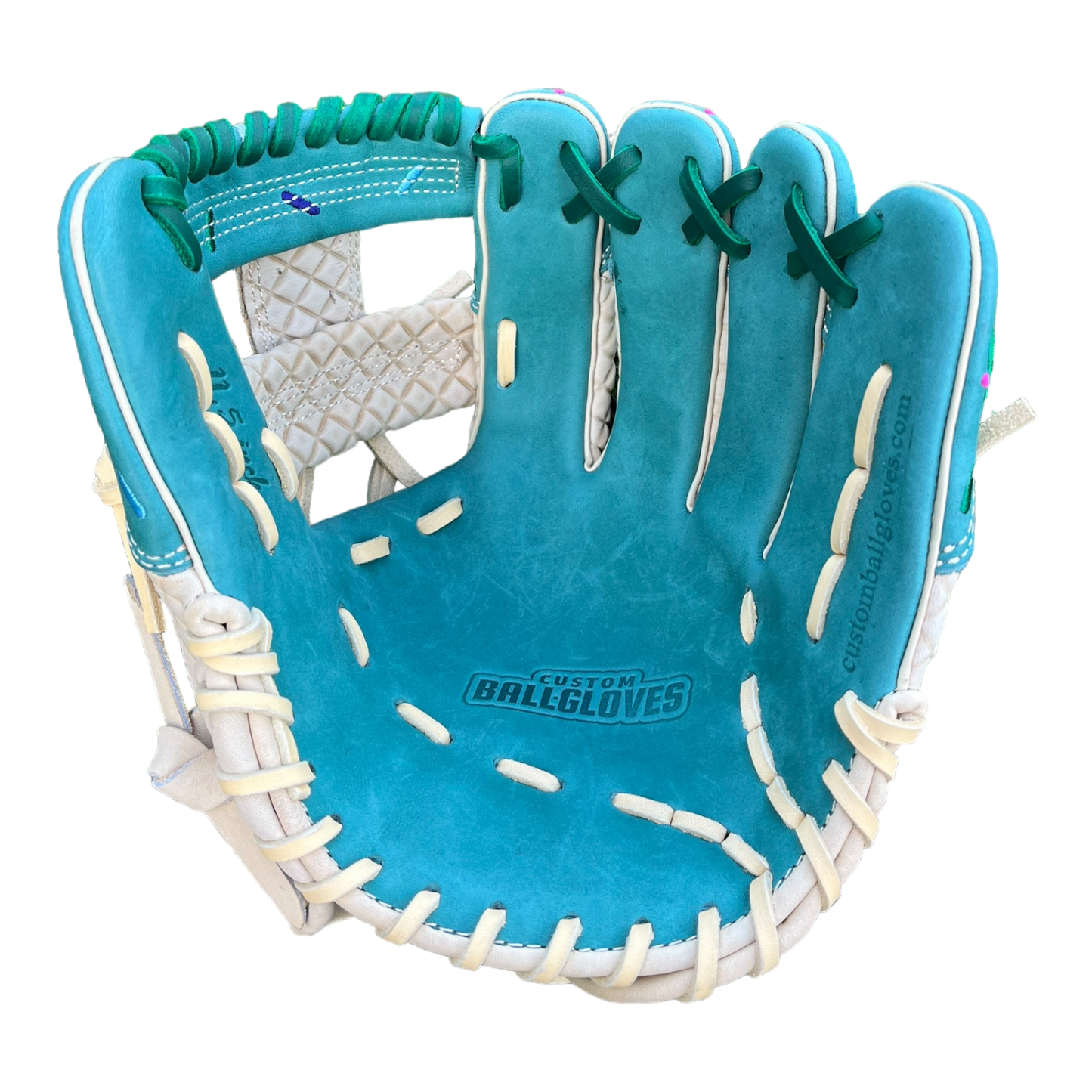 Custom Ballgloves Green Ice Cream Baseball Glove 11.5” I-Web Infield