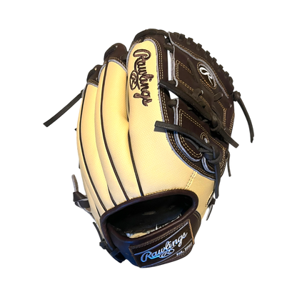 Rawlings Custom 11.75" Inch Two Piece Web Blonde Speed Shell Brown Heart of the Hide Pitcher Glove