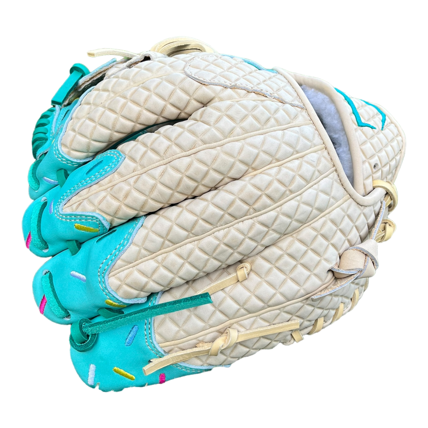 Custom Ballgloves Mint Ice Cream Baseball Glove 11.5” I-Web Infield