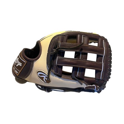 Rawlings Custom 12.75” H-Web Blonde Speed Shell Brown Heart of the Hide Outfield Glove