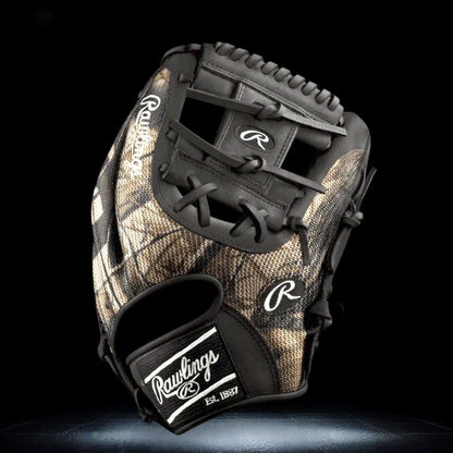 Rawlings Custom 11.50" Inch I-Web Camouflage Speed Shell Black Heart of the Hide Infield Glove