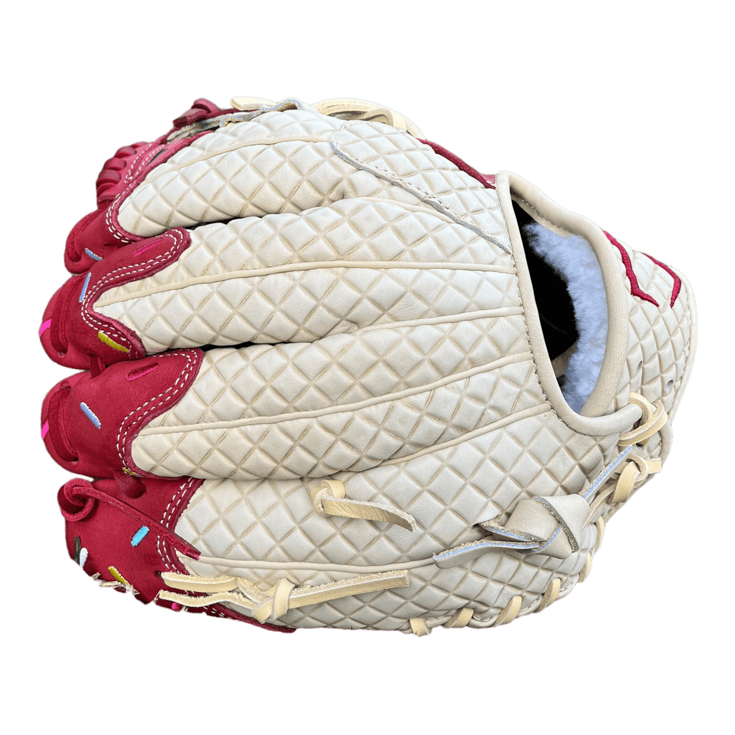 Custom Ballgloves Maroon Ice Cream Baseball Glove 11.5” I-Web Infield