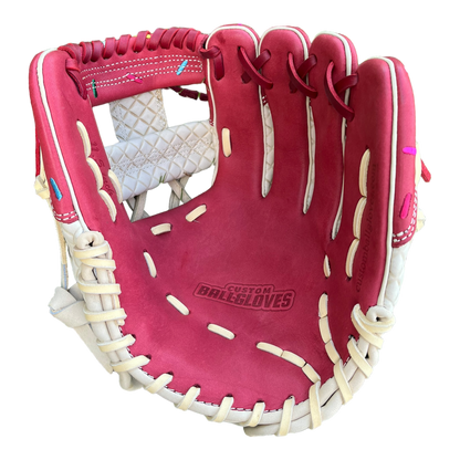 Custom Ballgloves Maroon Ice Cream Baseball Glove 11.5” I-Web Infield