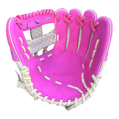 Custom Ballgloves Pink Ice Cream Baseball Glove 11.5” I-Web Infield