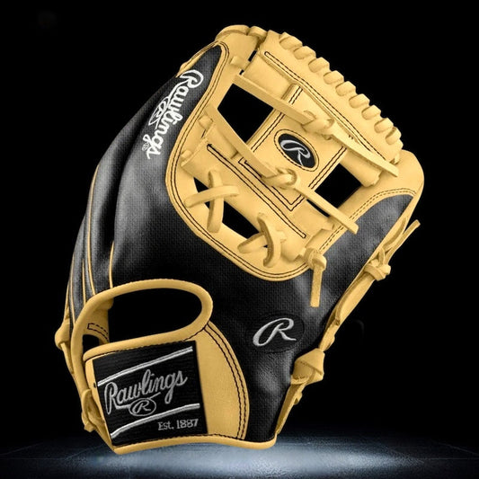 Rawlings Custom 11.50” I-Web Black Speed Shell Camel Heart of the Hide Infield Glove