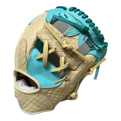 Custom Ballgloves 11.5” I-Web Ice Cream Baseball Glove Aqua Blonde