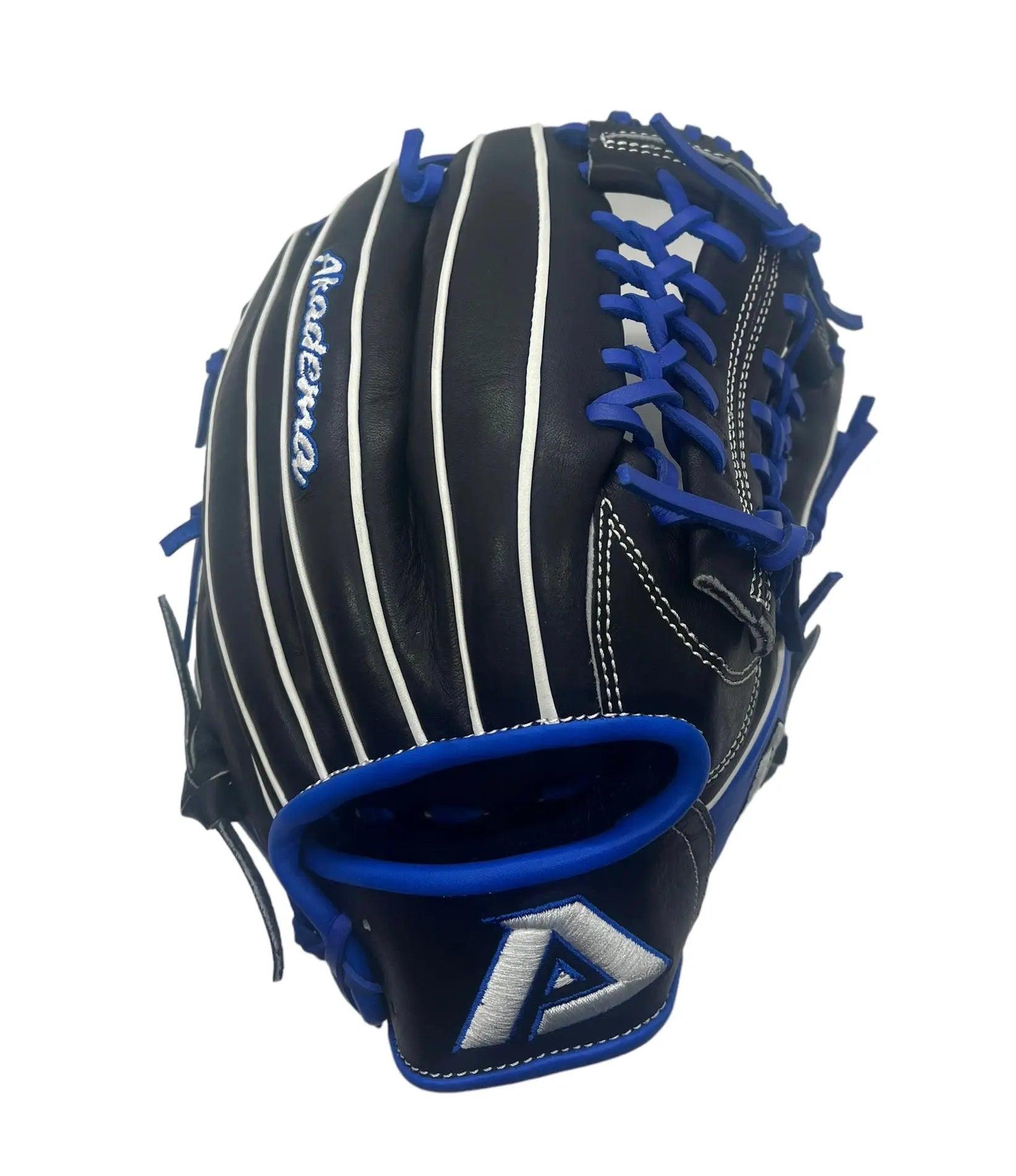 Akadema 2024 Torino Series 11.5” Inch Blue Black I Web Infielders Glove - CustomBallgloves.com