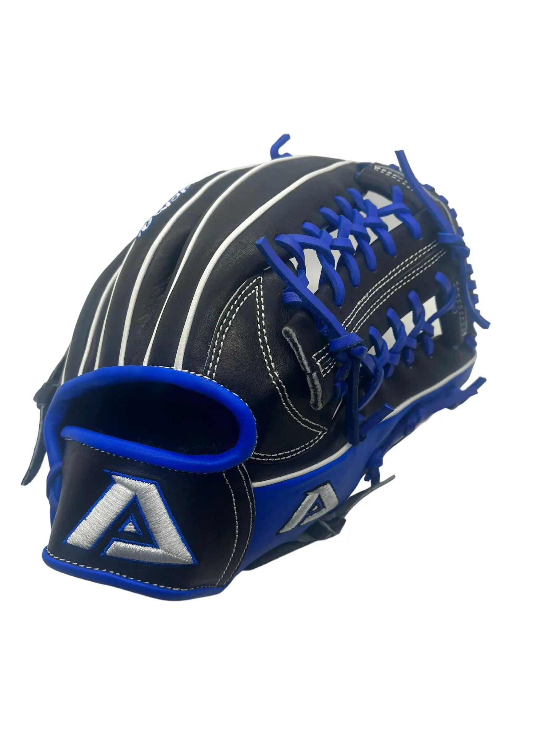 Akadema 2024 Torino Series 11.5” Inch Blue Black I Web Infielders Glove - CustomBallgloves.com