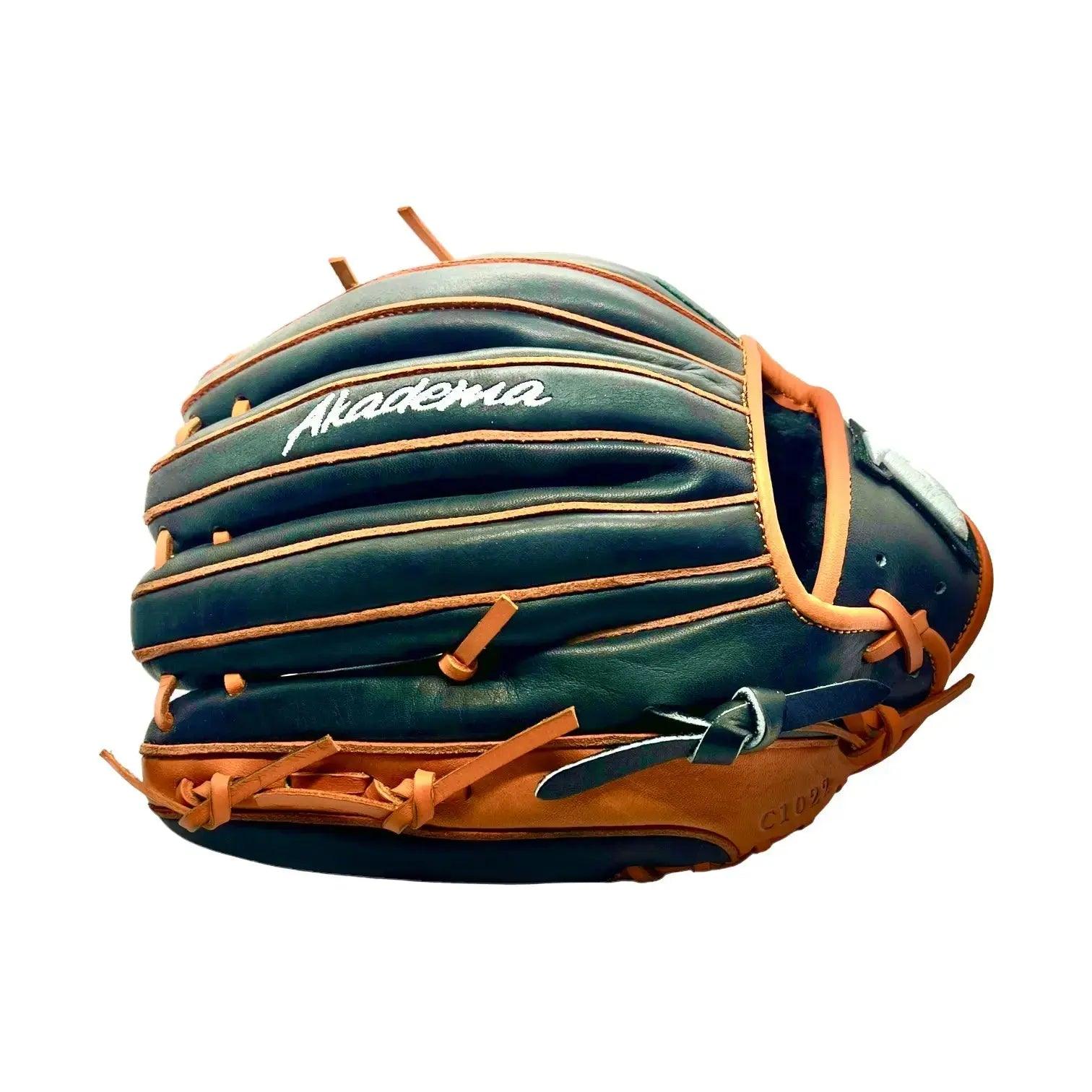 Akadema Torino Series 11.5” Inch Black Orange I Web Infielders Glove - CustomBallgloves.com