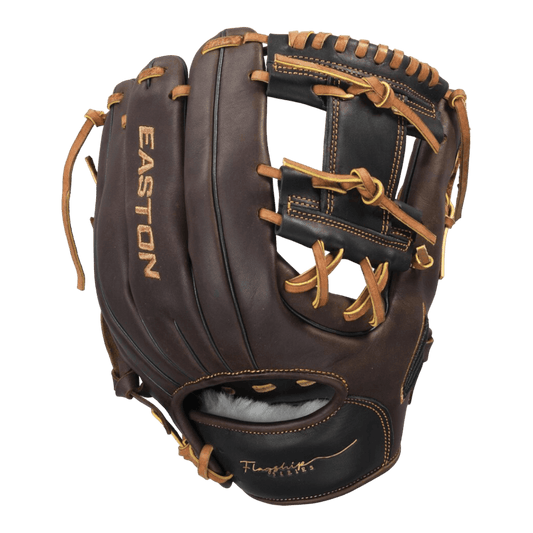 Easton Flagship Series 11.5” I-Web Brown Black Infield Glove - CustomBallgloves.com