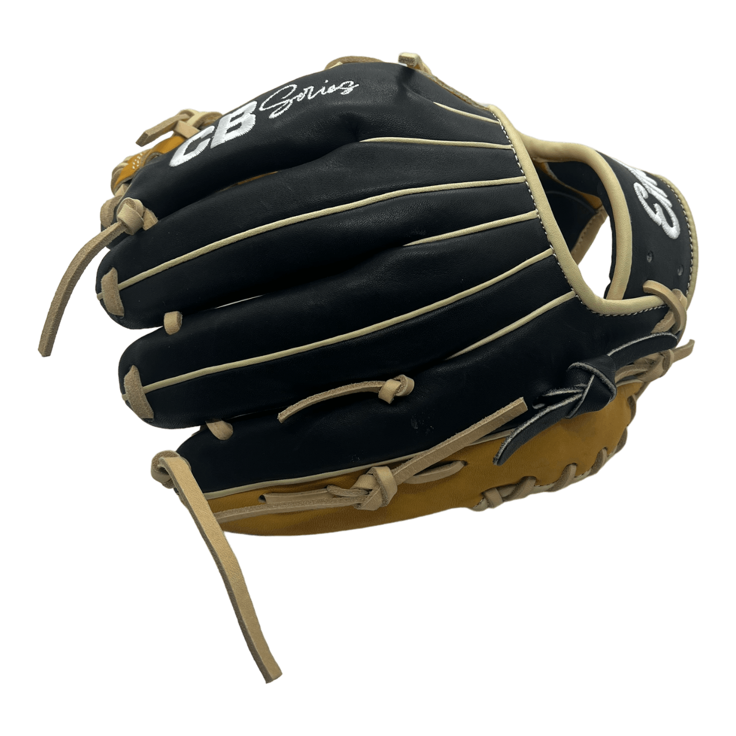 Emery CB Series 11.5" Inch Modified Trapeze Web Black Brown Blonde Infield Pitcher Glove - CustomBallgloves.com