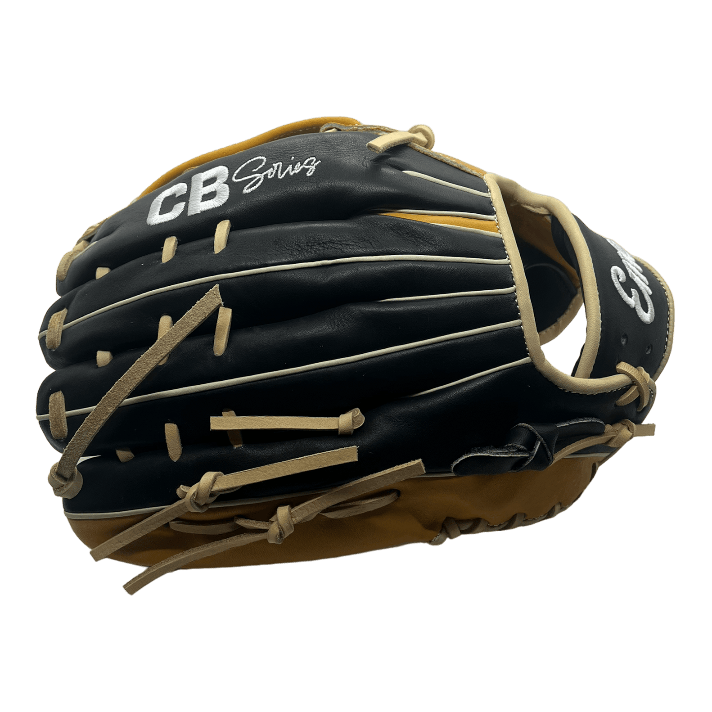 Emery CB Series 12.75" Inch H-Web Black Brown Blonde Outfield Glove - CustomBallgloves.com