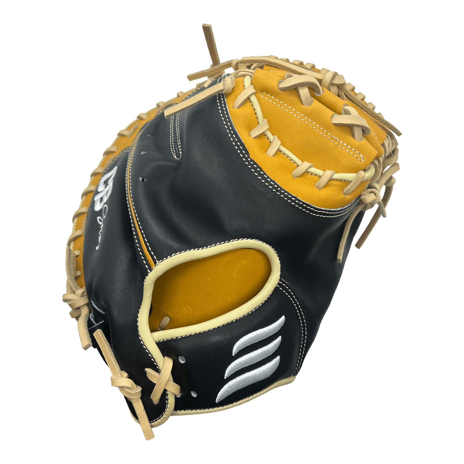 Emery CB Series 33” Inch Black Brown Blonde Catchers Mitt - CustomBallgloves.com