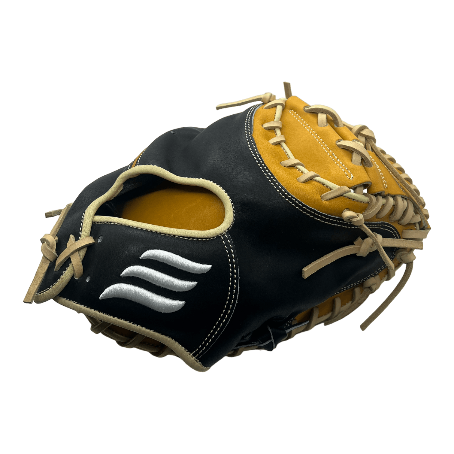 Emery CB Series 33” Inch Black Brown Blonde Catchers Mitt - CustomBallgloves.com