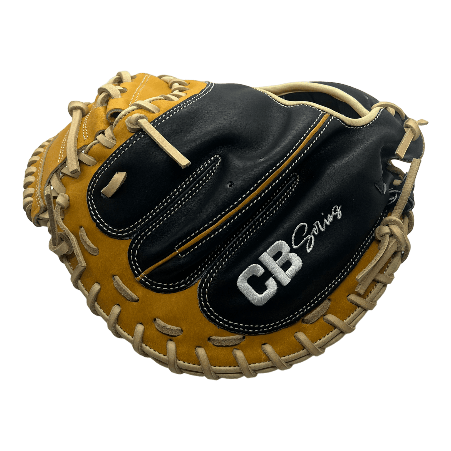 Emery CB Series 33” Inch Black Brown Blonde Catchers Mitt - CustomBallgloves.com