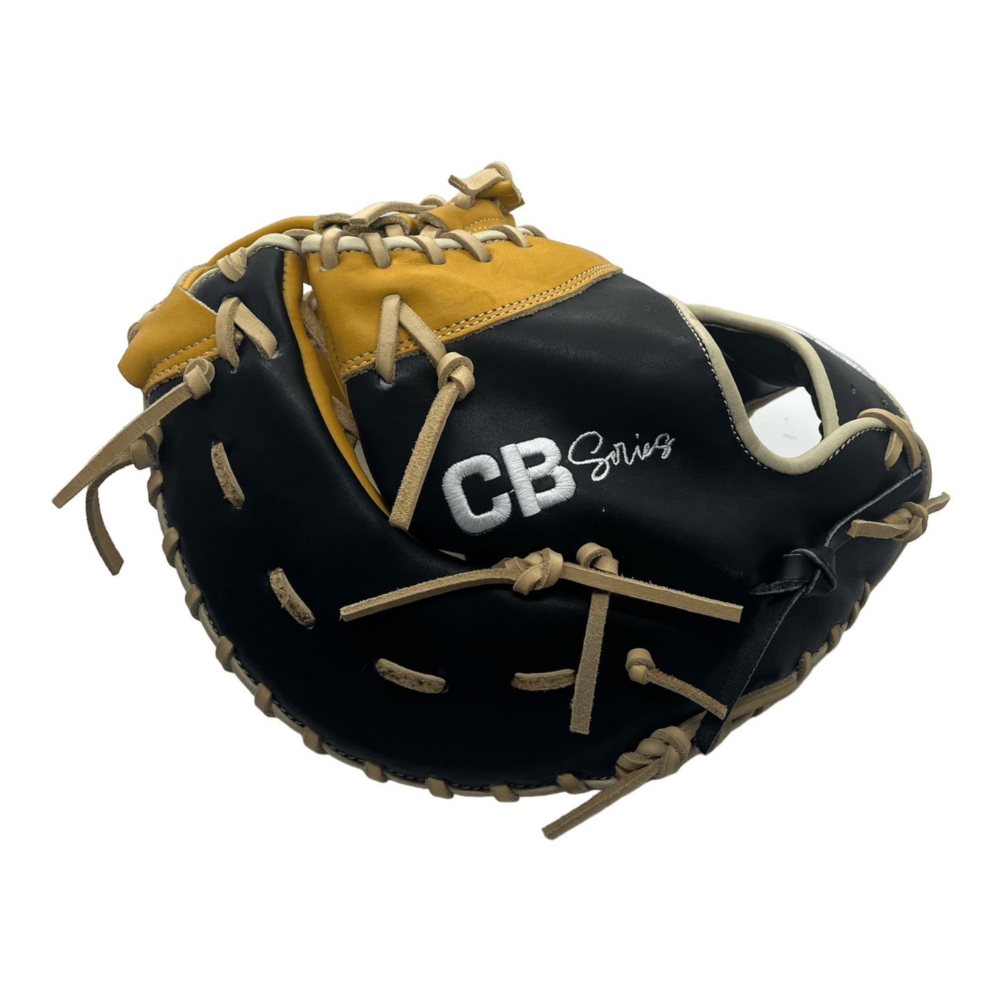 Emery CB Series Youth 12” Inch Black Brown Blonde First Base Mitt - CustomBallgloves.com