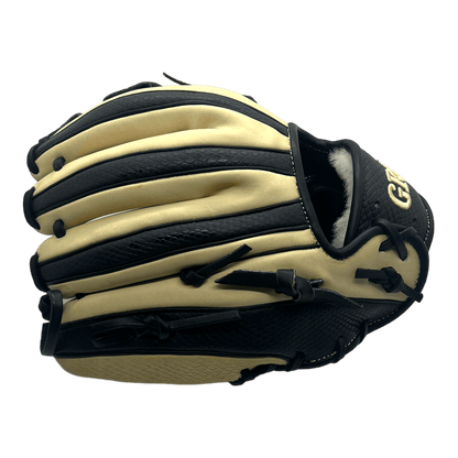 Grace Custom 11.5” Inch OG Web Black Snake Skin Blonde Infield Glove - CustomBallgloves.com