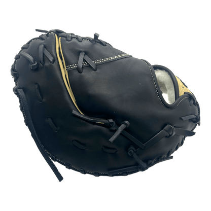 Grace Custom 12.5” Inch Black Snake Skin Blonde First Base Mitt - CustomBallgloves.com