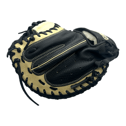 Grace Custom 32.5” Inch Black Snake Skin Blonde Catchers Mitt RHT - CustomBallgloves.com