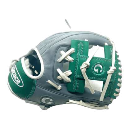 Grace Glove Co 11.25” In Gray Green Infield I Web Glove - CustomBallgloves.com