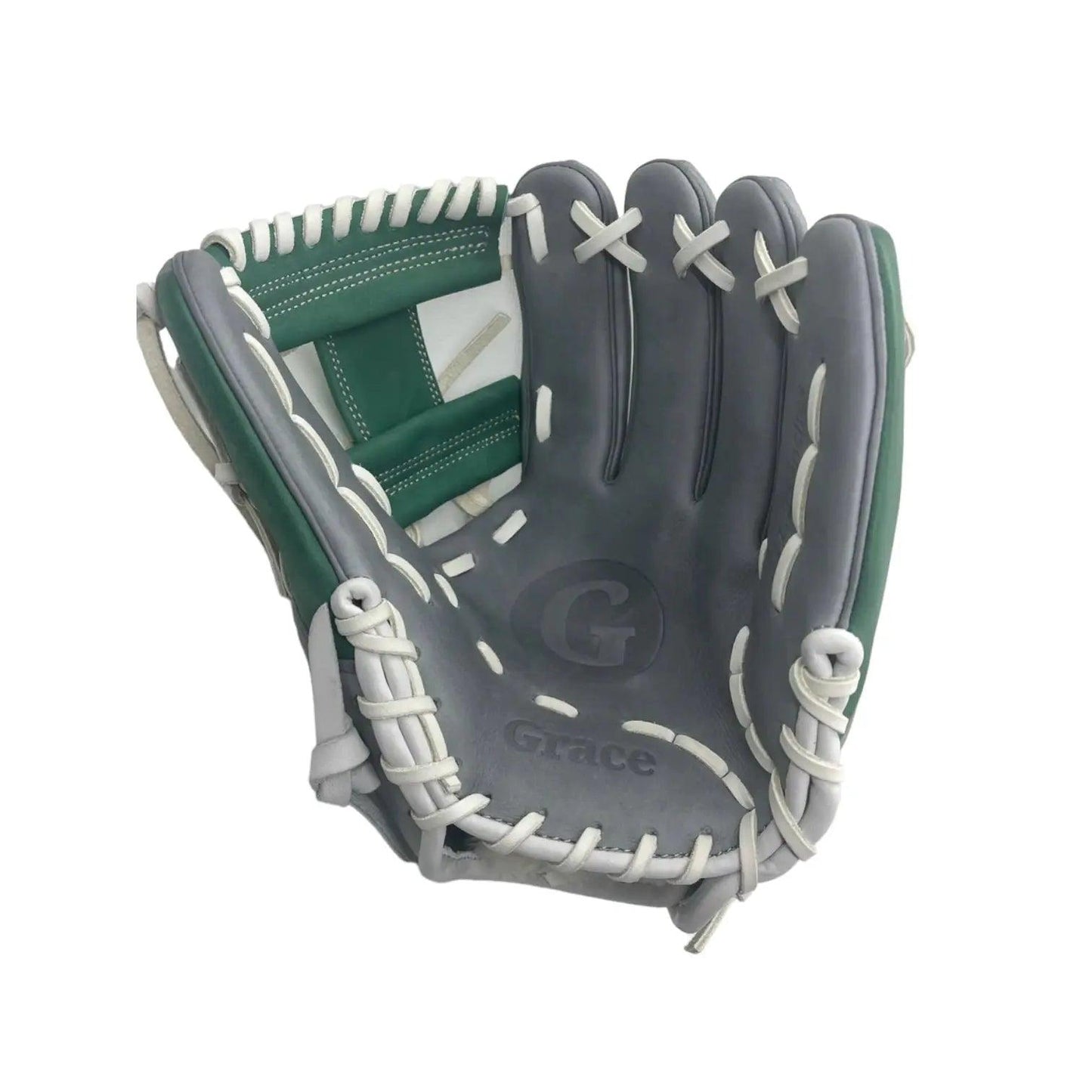 Grace Glove Co 11.25” In Gray Green Infield I Web Glove - CustomBallgloves.com