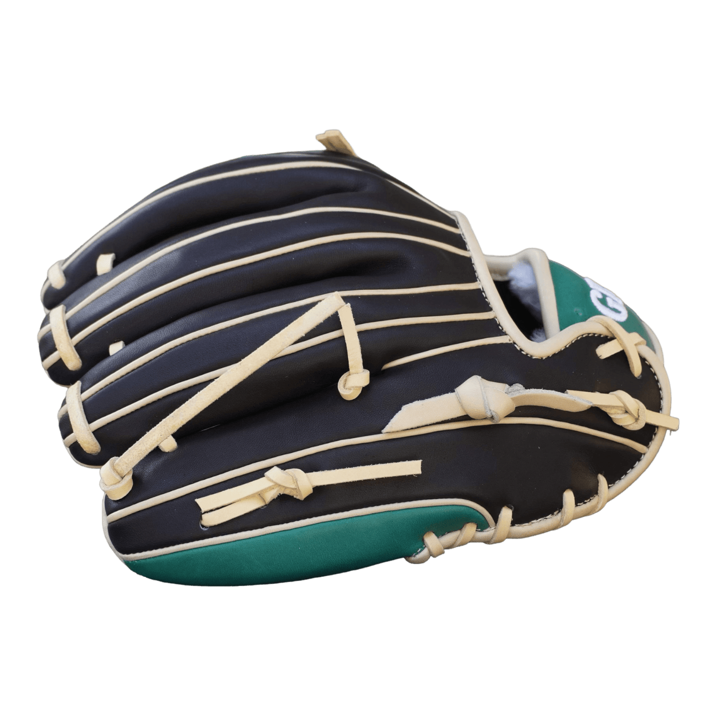 Grace Glove Co 11.50” In Green Black Blonde Infield OG Web Glove - CustomBallgloves.com