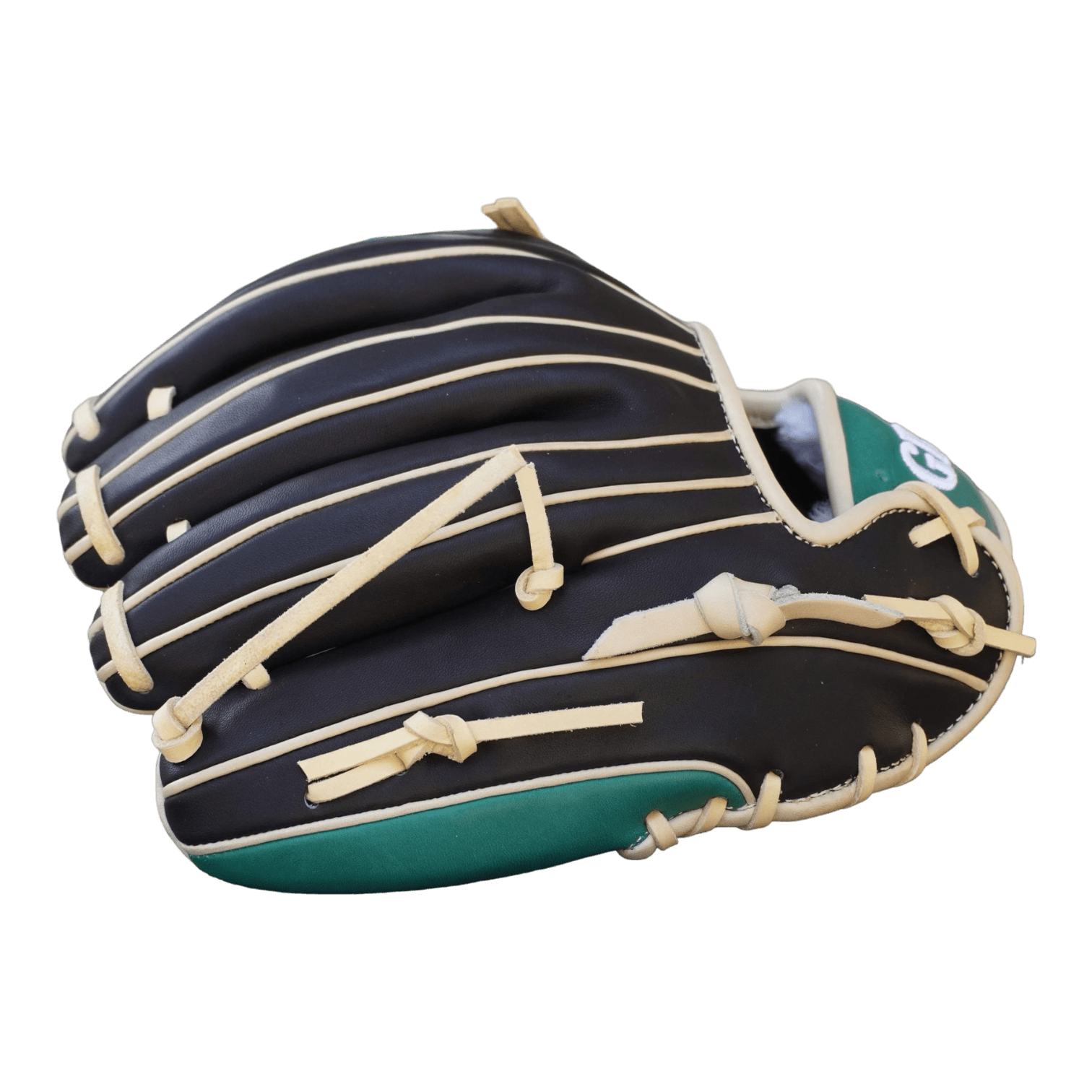 Grace Glove Co 11.50” In Green Black Blonde Infield OG Web Glove - CustomBallgloves.com