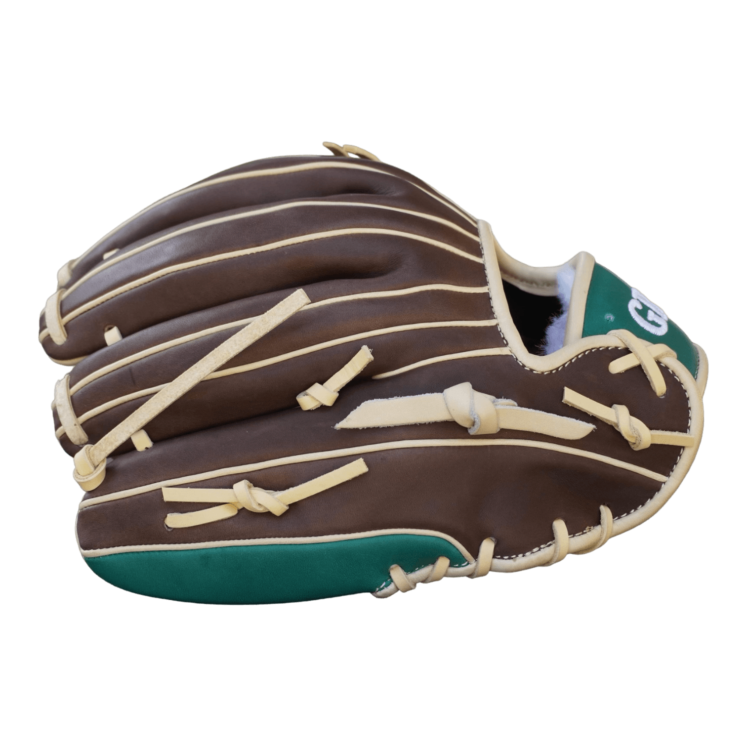 Grace Glove Co 11.50” In Green Brown Blonde Infield OG Web Glove - CustomBallgloves.com