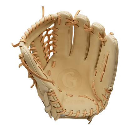 Grace Glove Co 12" In Blonde Fielding Pitching Modified Trapeze Web Glove - CustomBallgloves.com