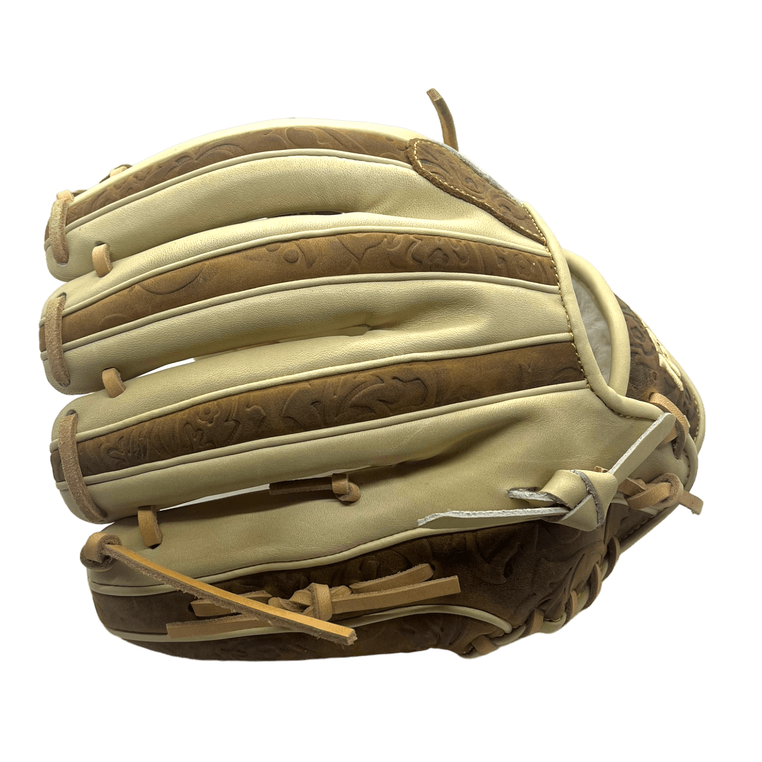 Ignite Glove Co 11.5” Inch OG Web Western Style Brown Blonde Glove - CustomBallgloves.com