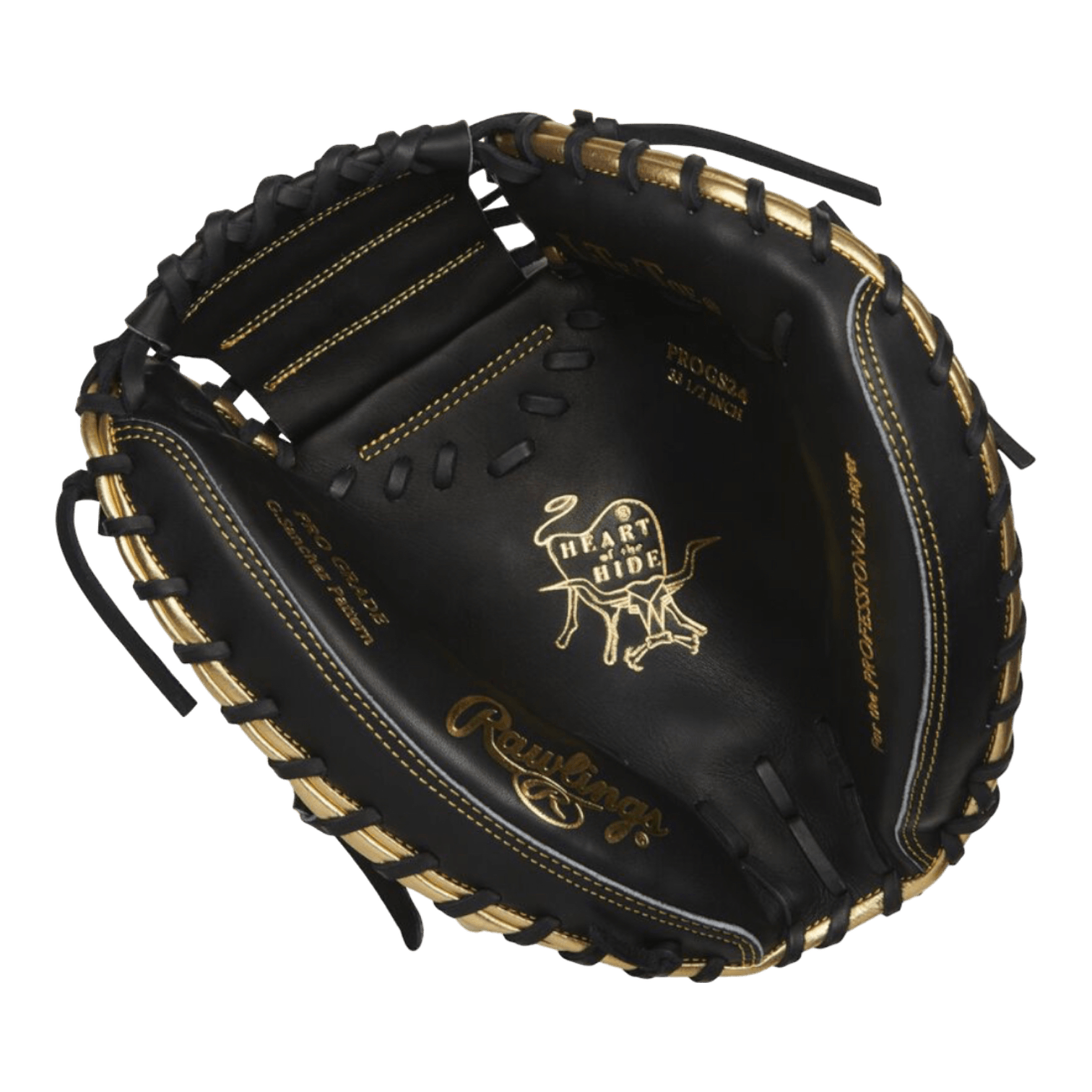 Rawlings 33.5" Inch Gary Sanchez Pattern Heart of the Hide Black Catchers Mitt - CustomBallgloves.com